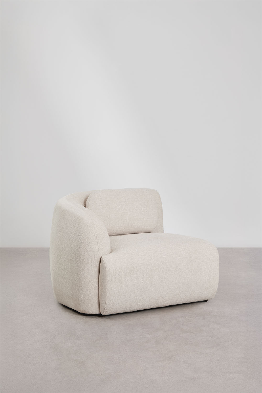 UV HOME Left corner module for modular sofa in chenille Coquette