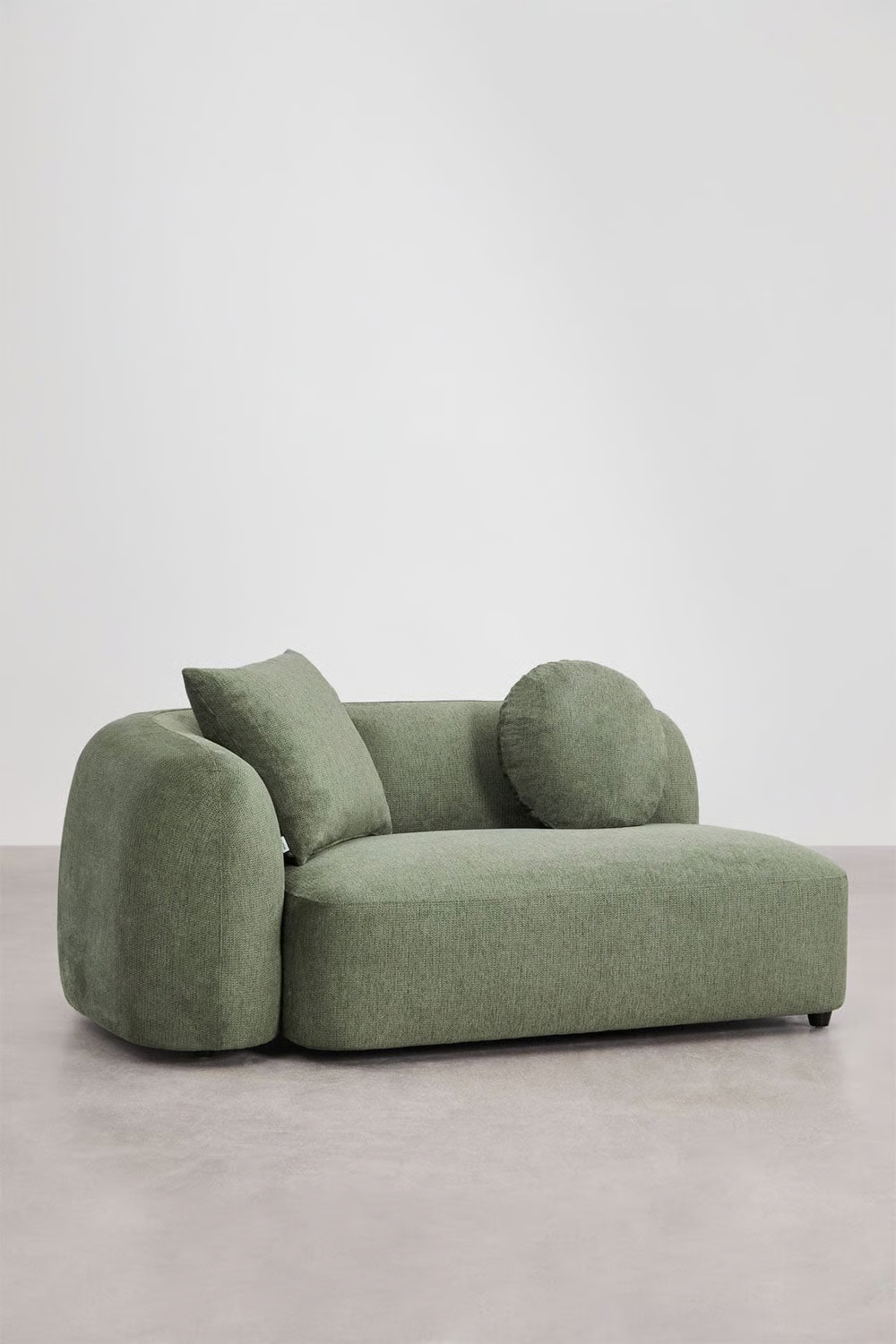 UV HOME Living room set with 2-piece modular sofa and armchair in Coco chenille