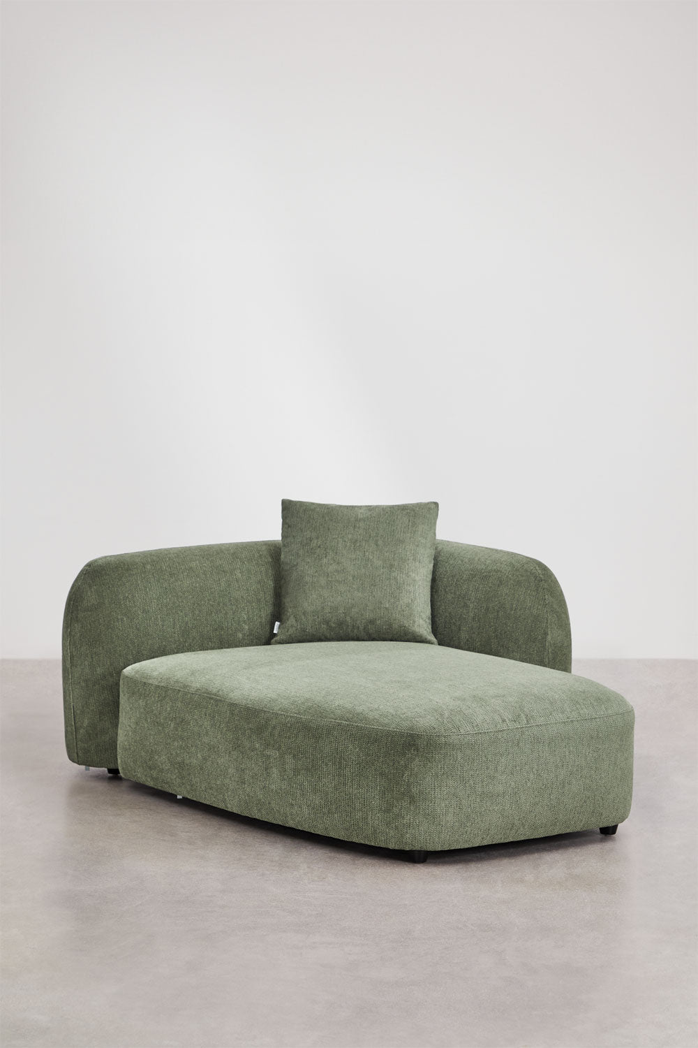 UV HOME Modular sofa with chaise longue right, 4-piece in chenille Coco