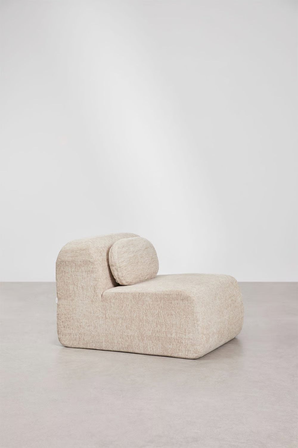 UV HOME Central module for modular sofa in vacuum packed chenille Merida