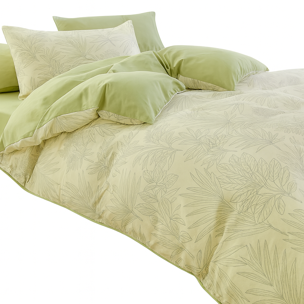 UV HOME – Washed Cotton Double Yarn Single Duvet Cover | Small Floral Korean Style Bedding