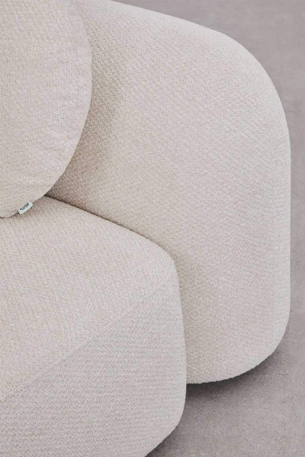 UV HOME Modular 3-piece sofa in chenille Coco