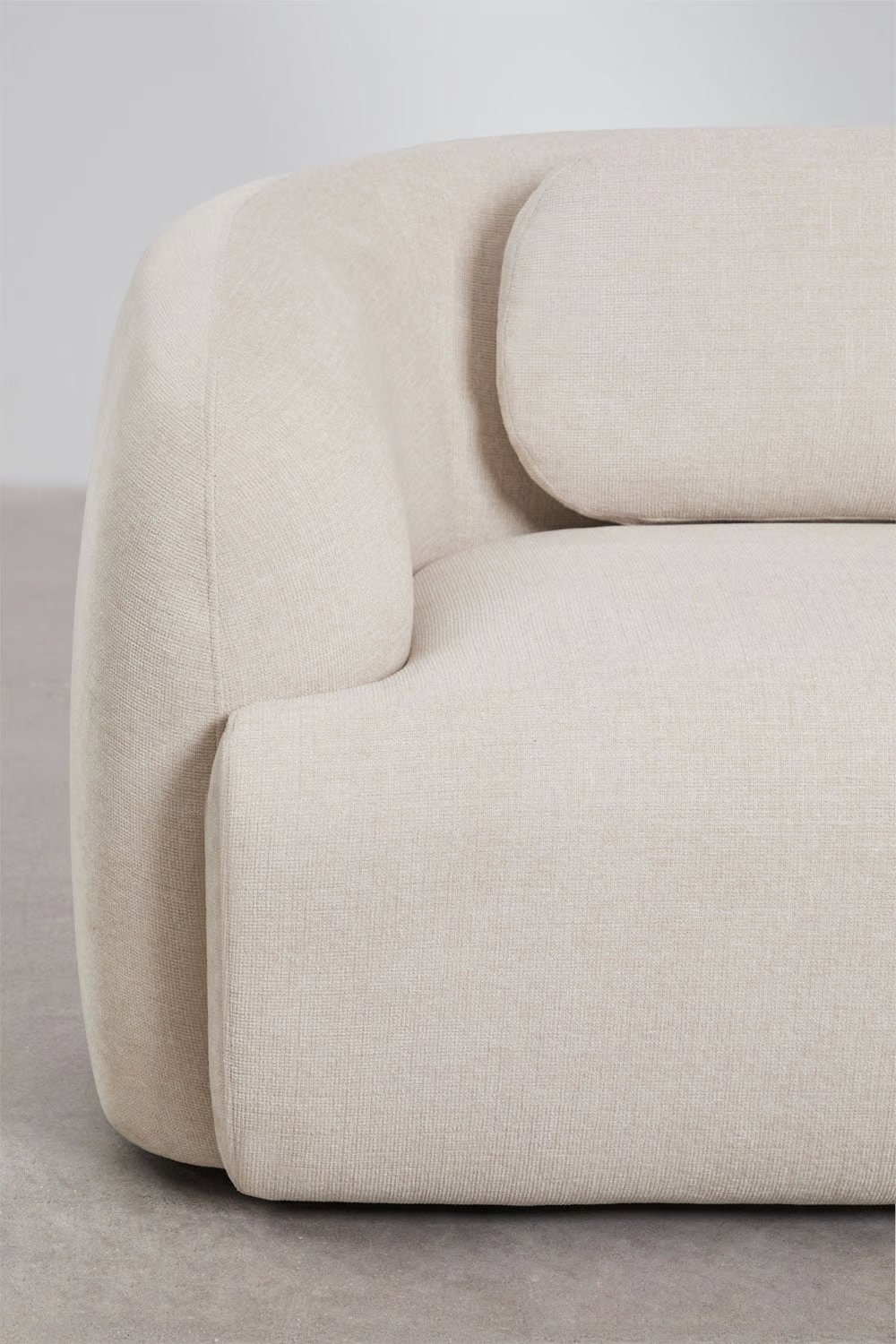 UV HOME 3-piece modular sofa in chenille Coquette