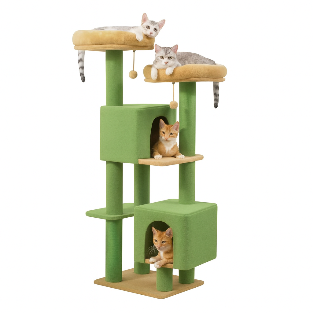 Green Multi-Level Cat Tree by UV HOME