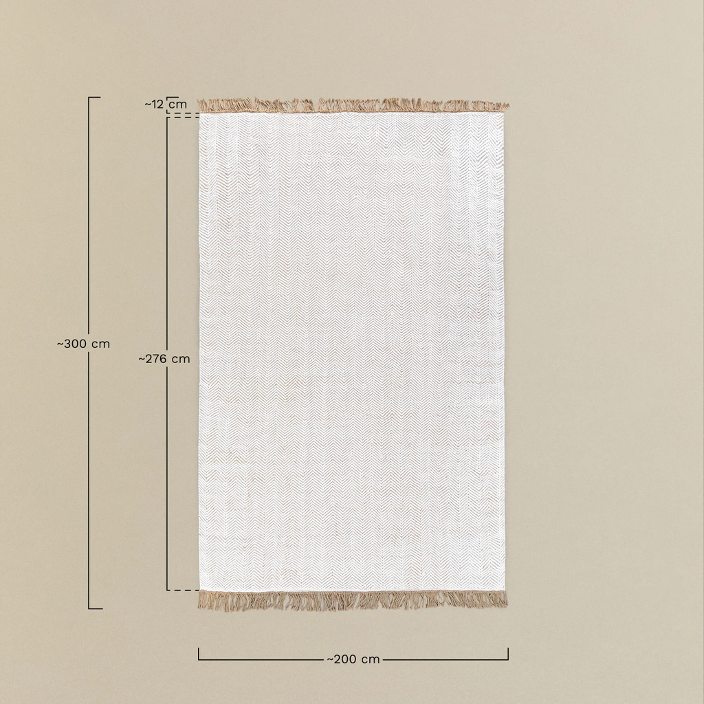 UV Home Rectangular rug 200x300 cm of jute Maxandra