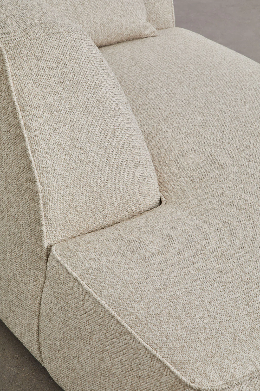 UV HOME Left chaise longue module for upholstered modular sofa Cardea