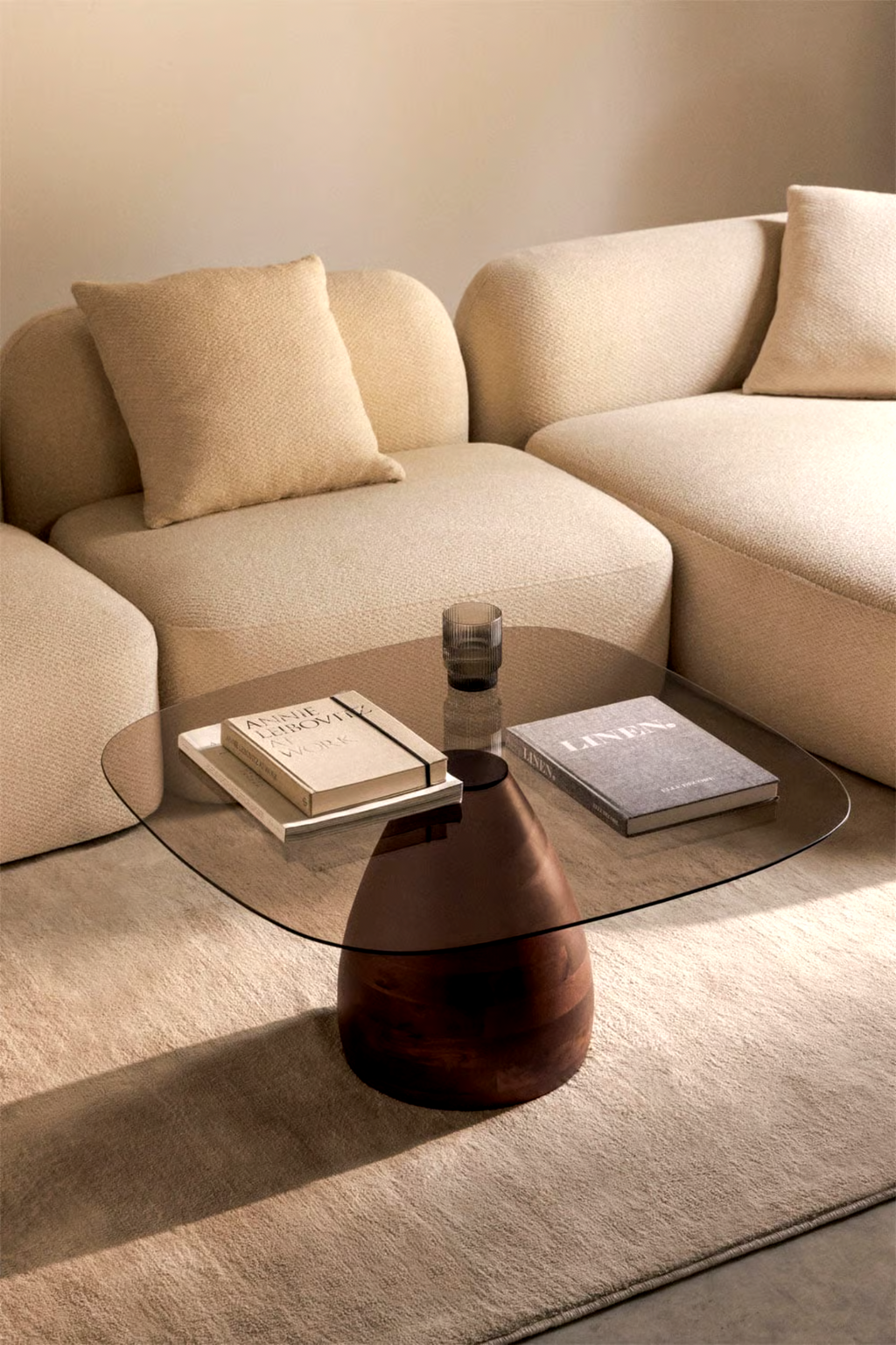 UV Home Mariana Square Coffee Table  – Tempered Glass