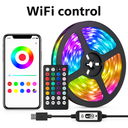 UV HOME LED Strip Lights with 3-Key Controller