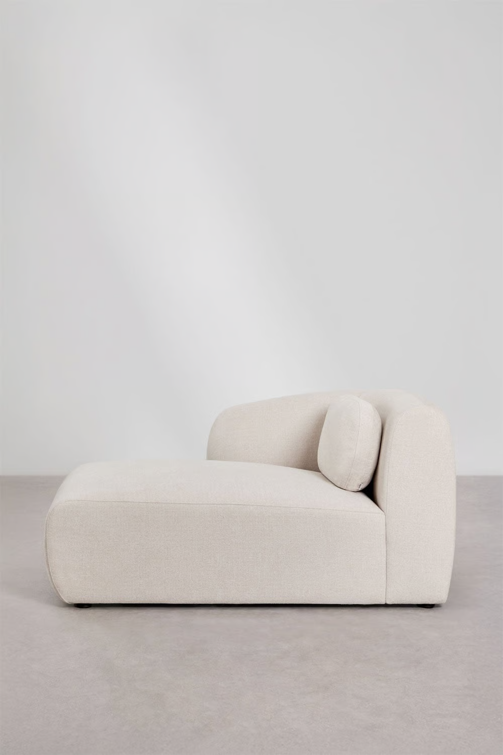 UV HOME Left chaise longue module for modular sofa in chenille Coquette