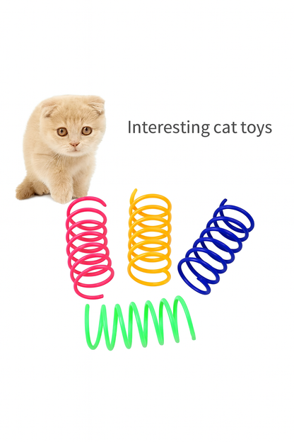 UV HOME Colorful Cat Spring Toys