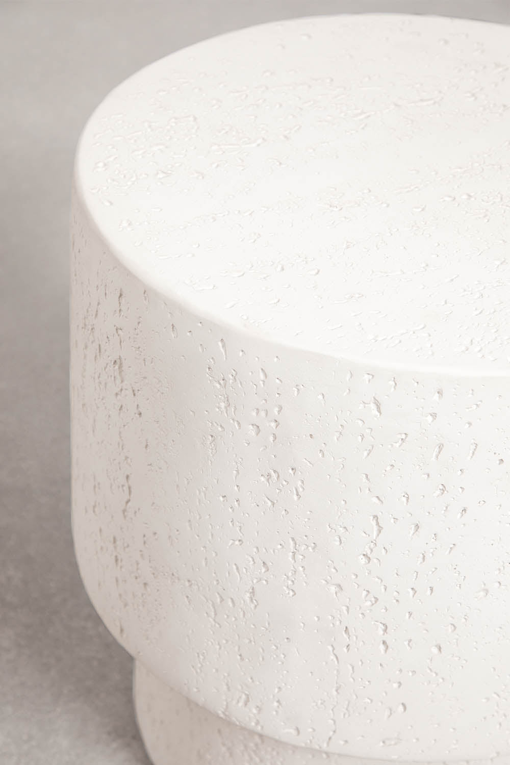 UV HOME Selara Round Bedside Table Ø45 cm in Cement
