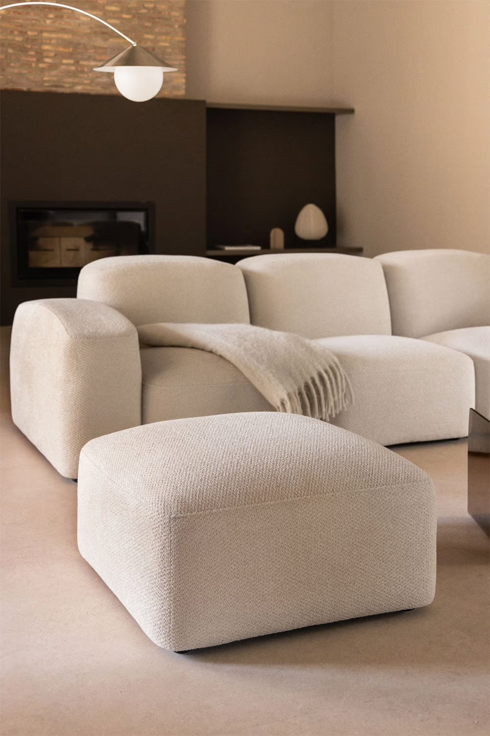 UV HOME Upholstered pouf Bastian