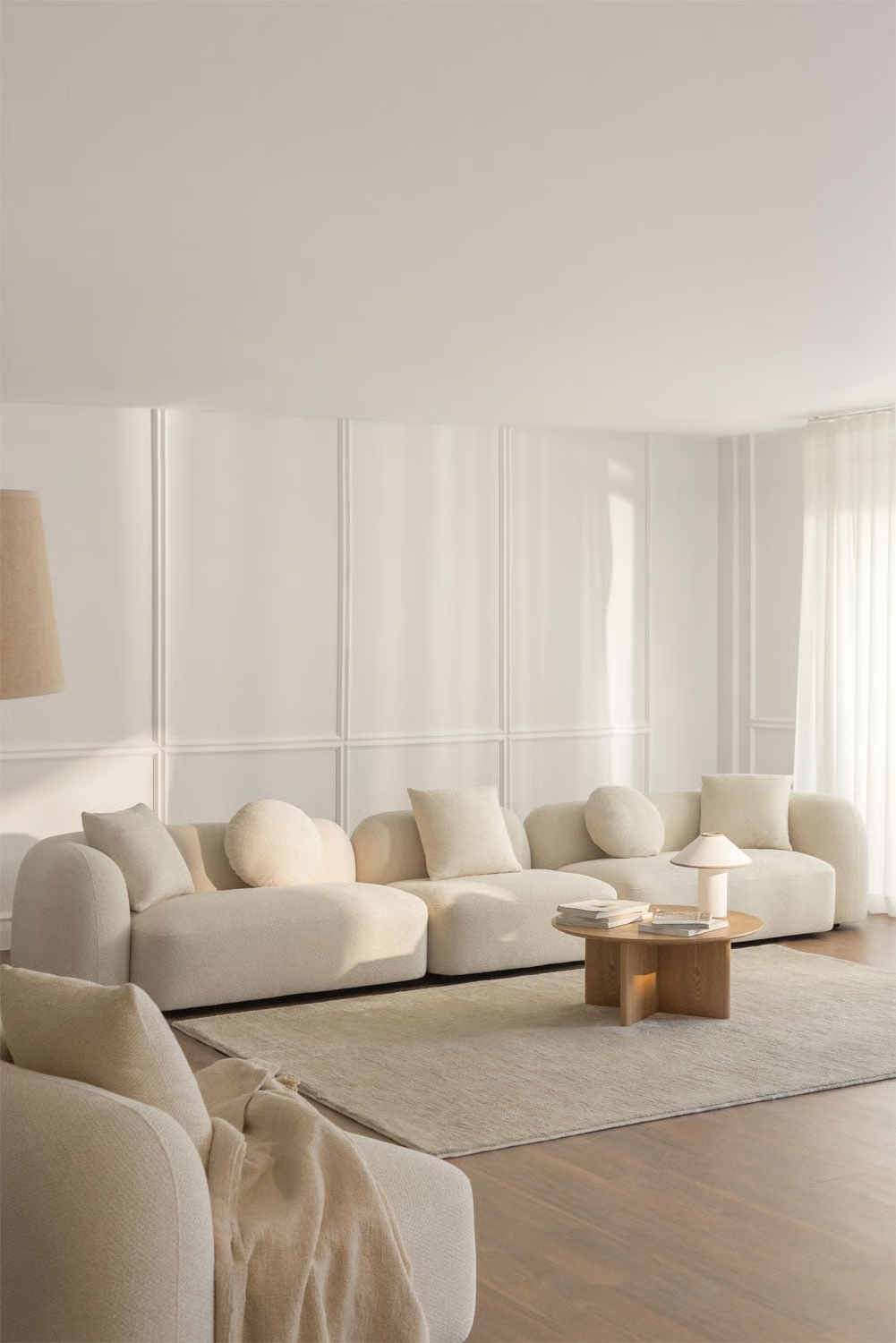 UV HOME Modular 3-piece sofa in chenille Coco