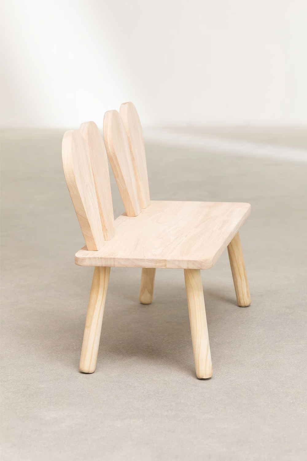UV Home Buny Kids wooden bench in pine wood