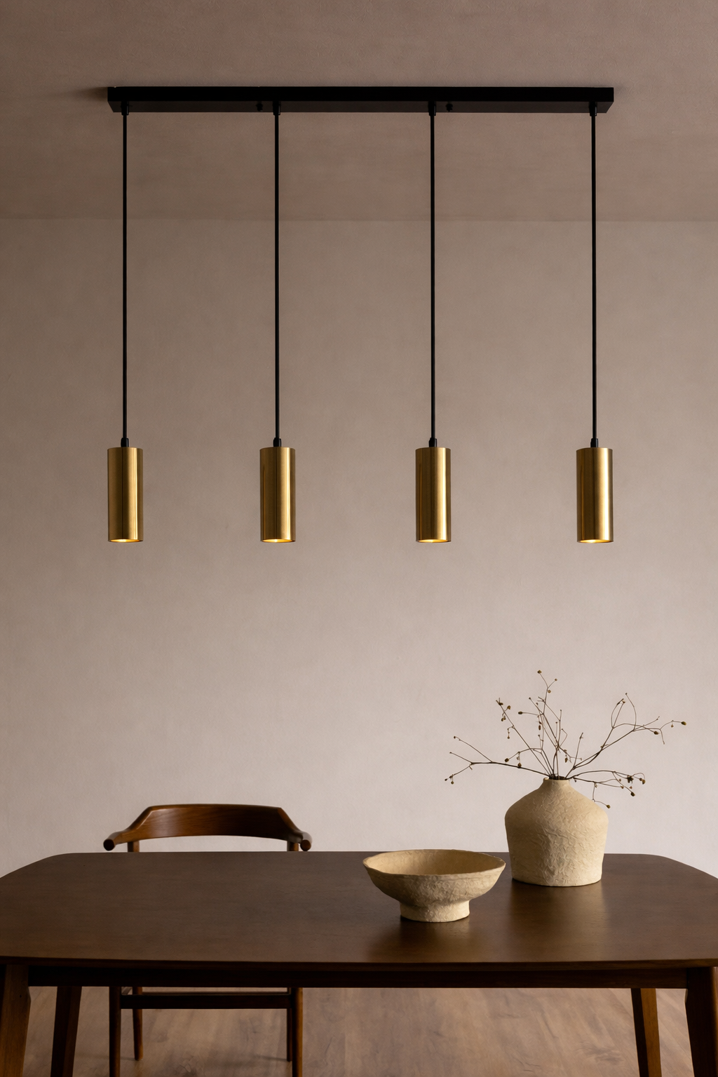 UV HOME Baysal Pendant Lamp – Iron Hanging Light with 4 Light Points