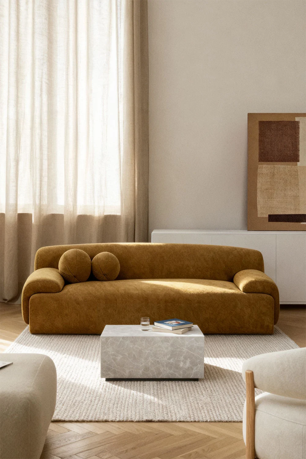 UV Home 3-Seater Sofa Shirina Upholstered