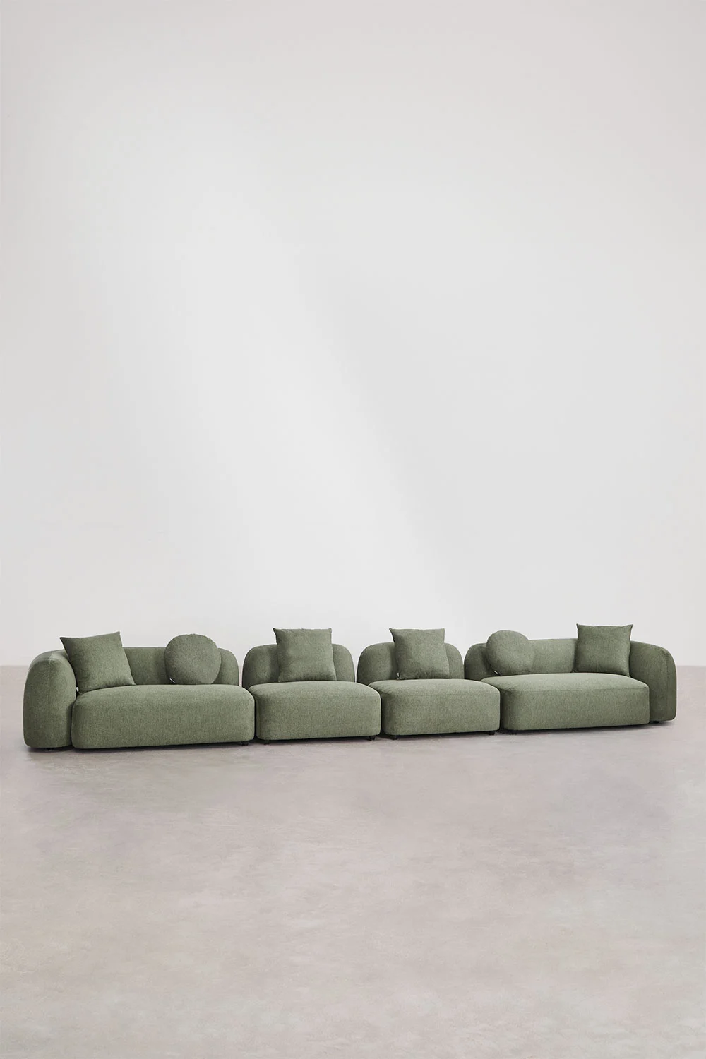 UV HOME Modular 4-piece sofa in chenille Coco