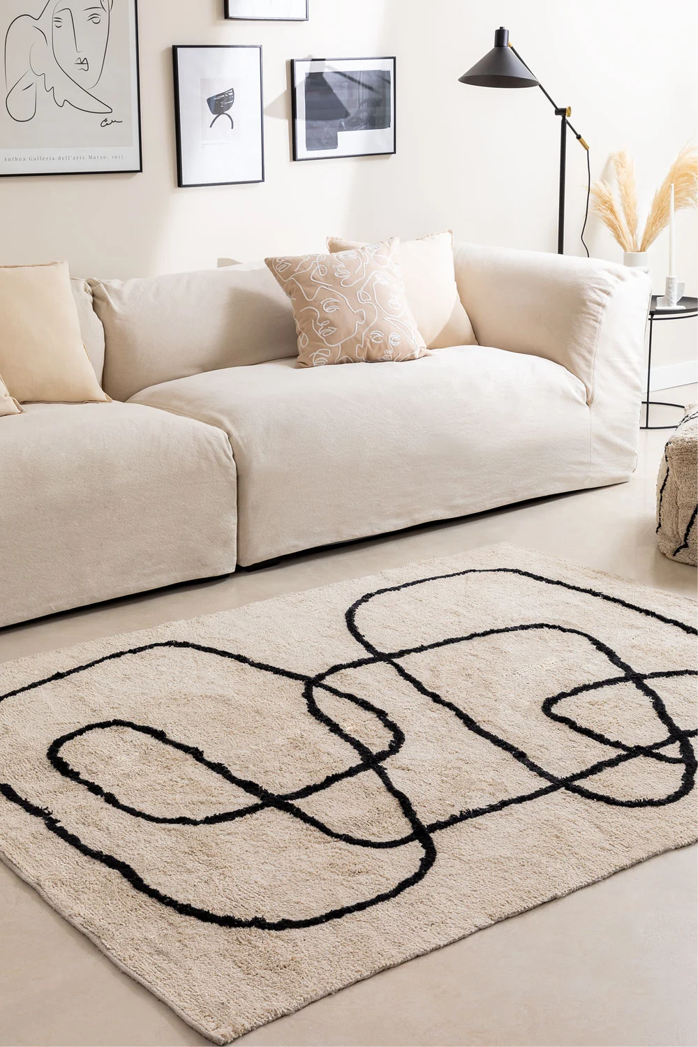UV Home Rectangular cotton rug Edith