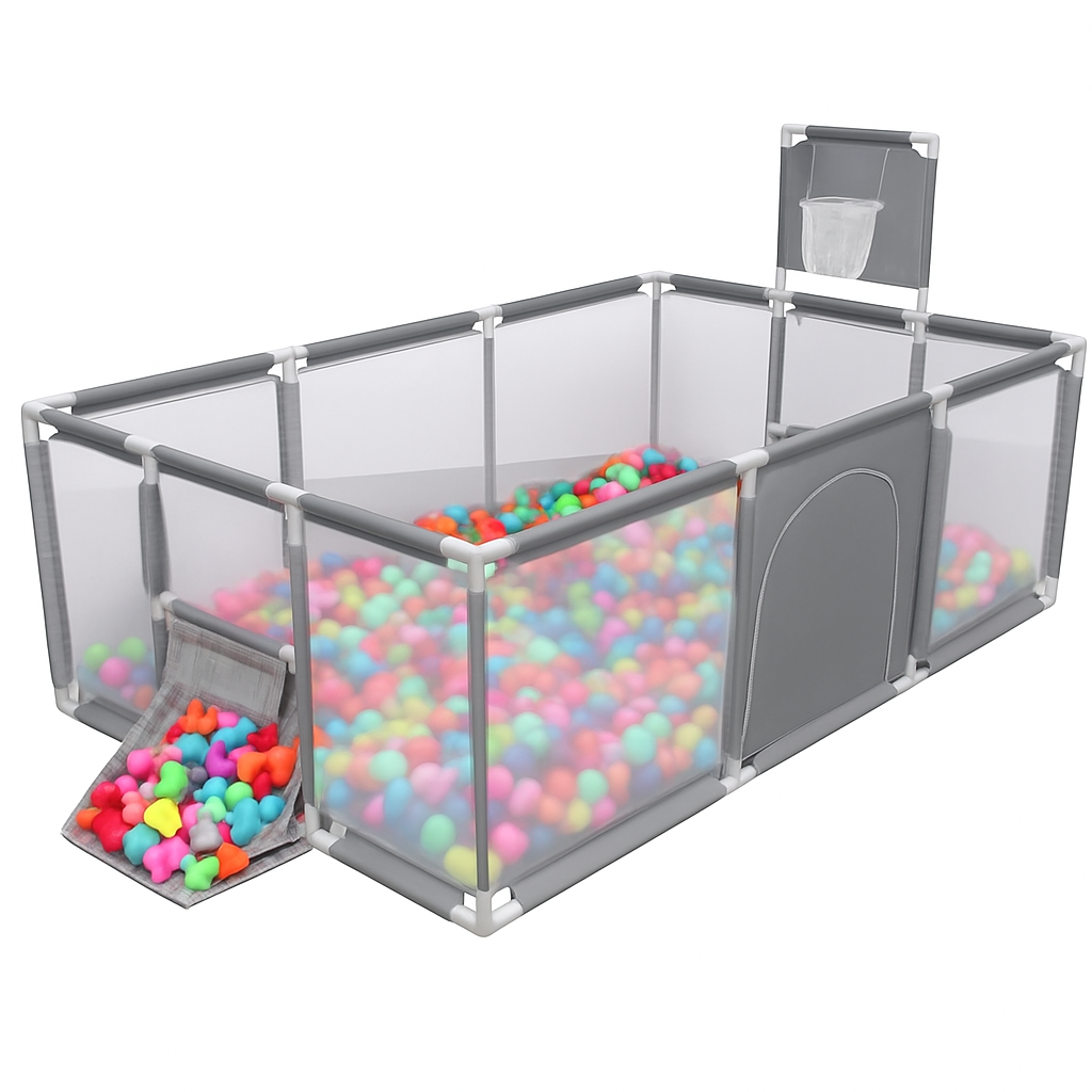 UV HOME – Baby Playpen Safety Fence & Indoor Playground for Kids, Ball Pit for 6 Months to 6 Years