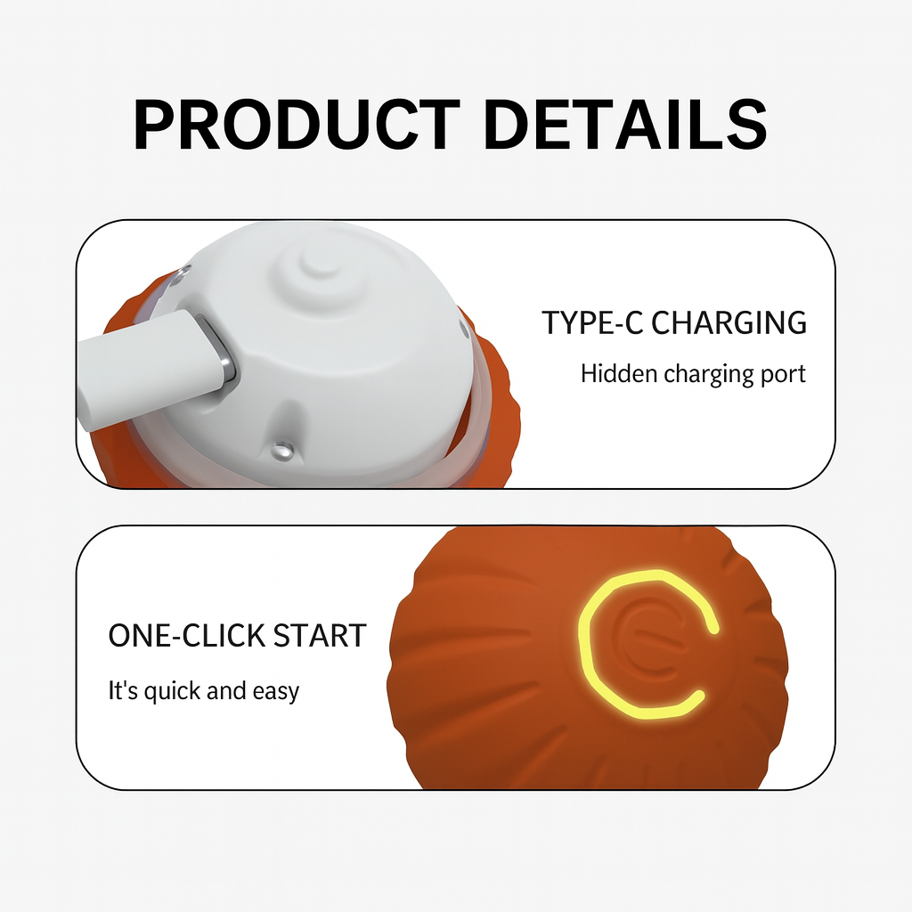 UV HOME Intelligent Electric Cat Ball Toy