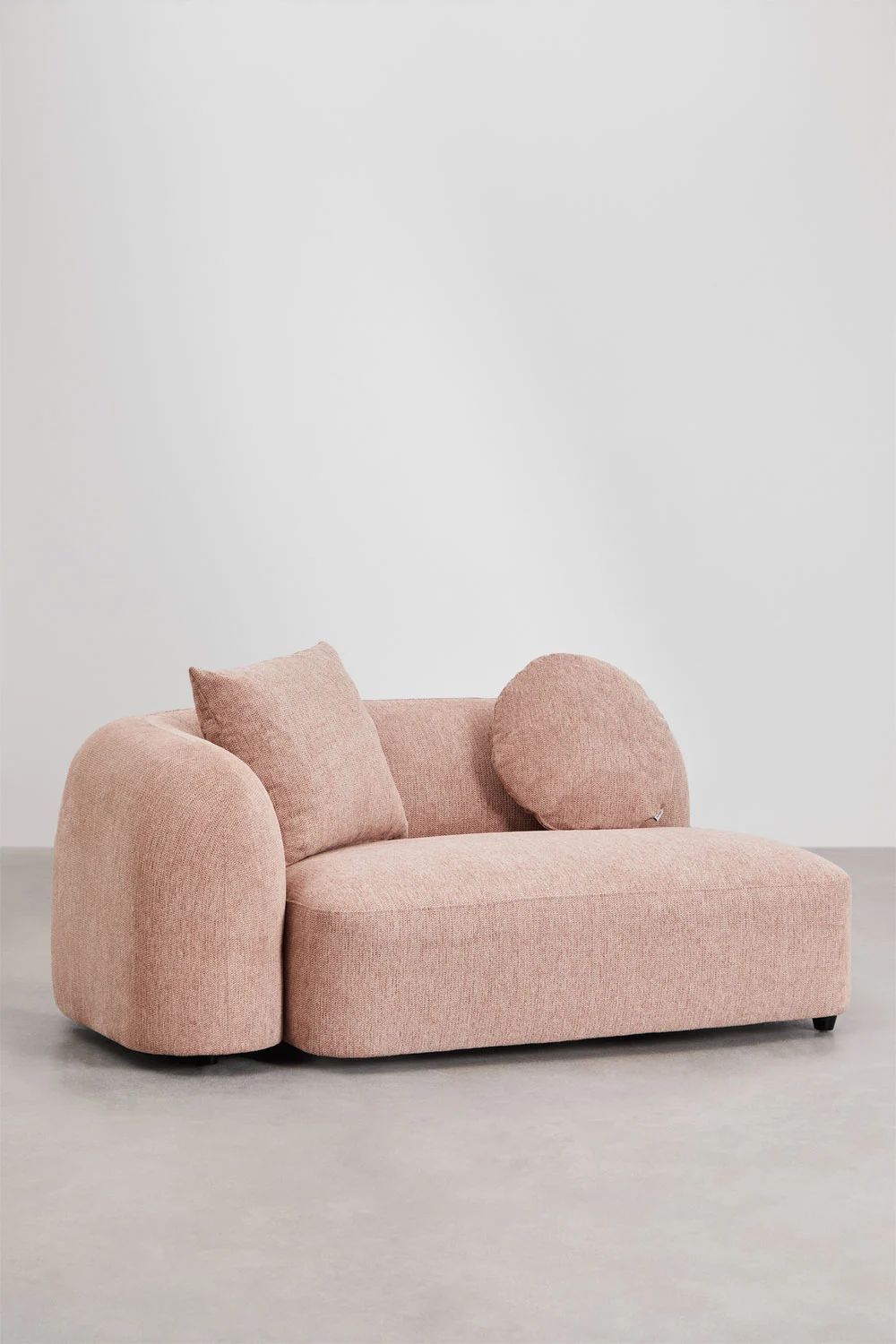 UV HOME 2-seater left corner module for modular sofa in Coco chenille