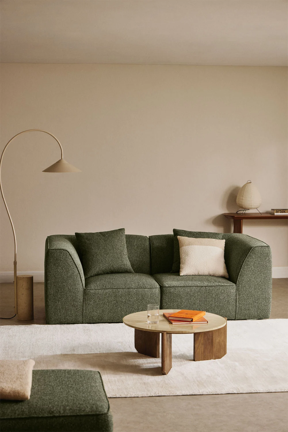UV HOME Cardea upholstered modular sofa with 2 parts