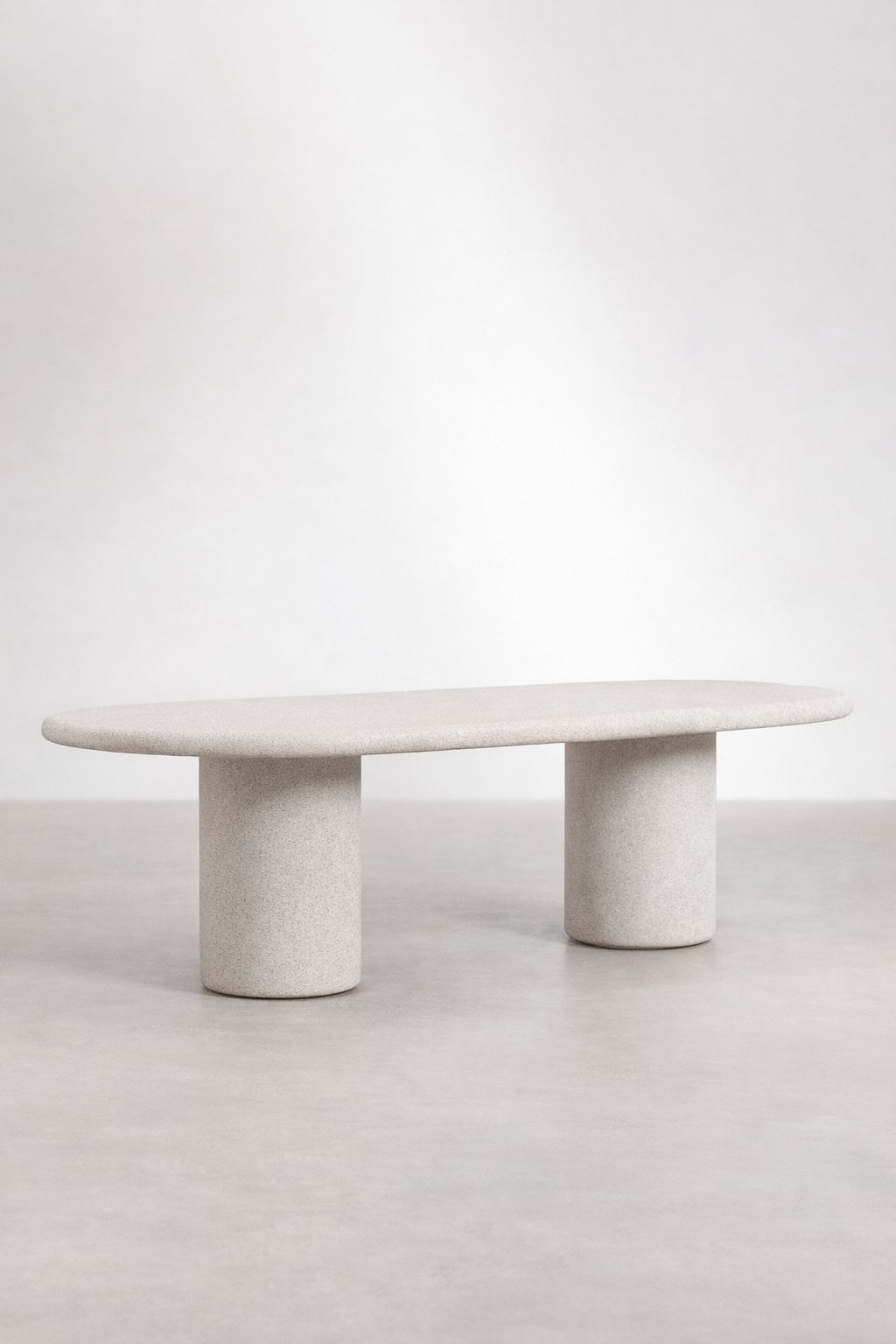UV Home Aurean Oval Dining Table – Cement Finish