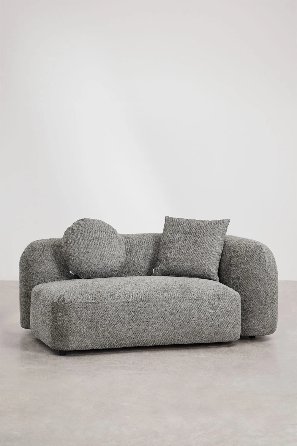 UV HOME 2-seater corner module right for modular sofa in Coco chenille