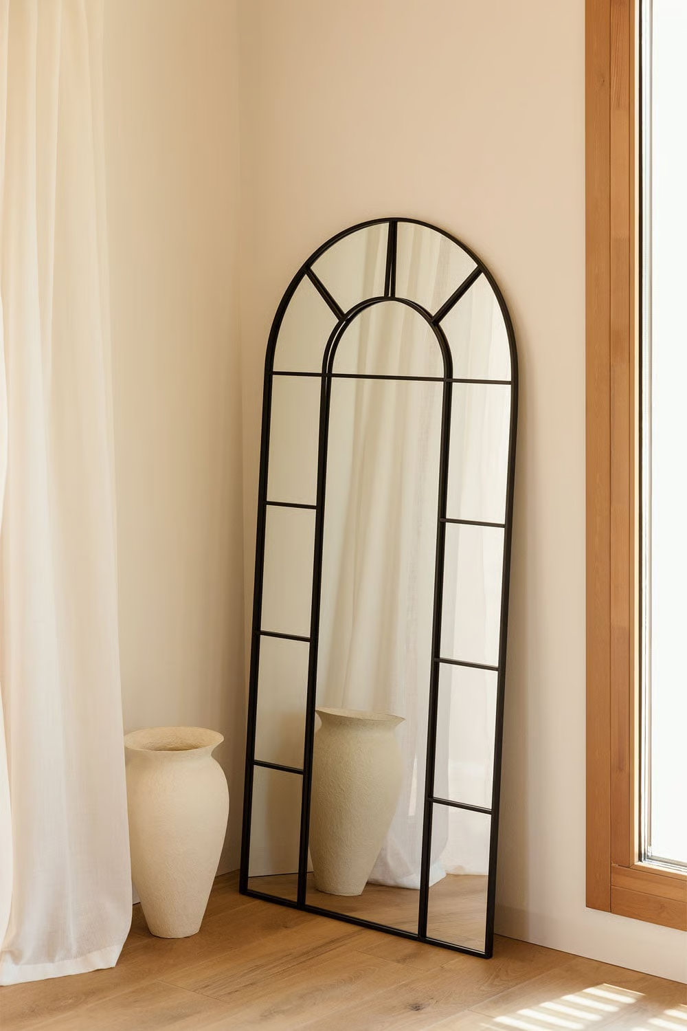 UV HOME Diana Metal Wall Mirror with Window Effect 80 x 180 cm