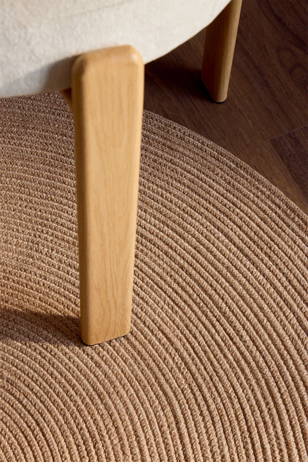 UV Home Round carpet Ø200 cm in polypropylene LisandraMoka Brown