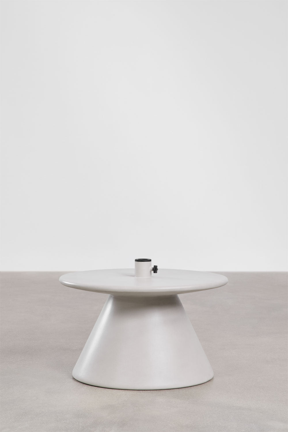 Darwys Round Concrete Parasol Base with Integrated Table