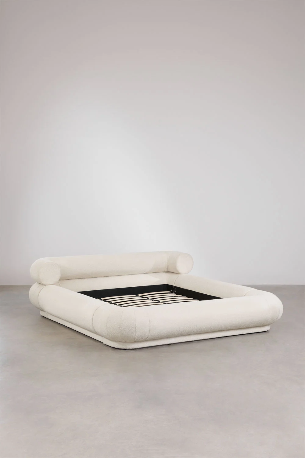 UV HOME Bernaste Bouclé Upholstered Bed