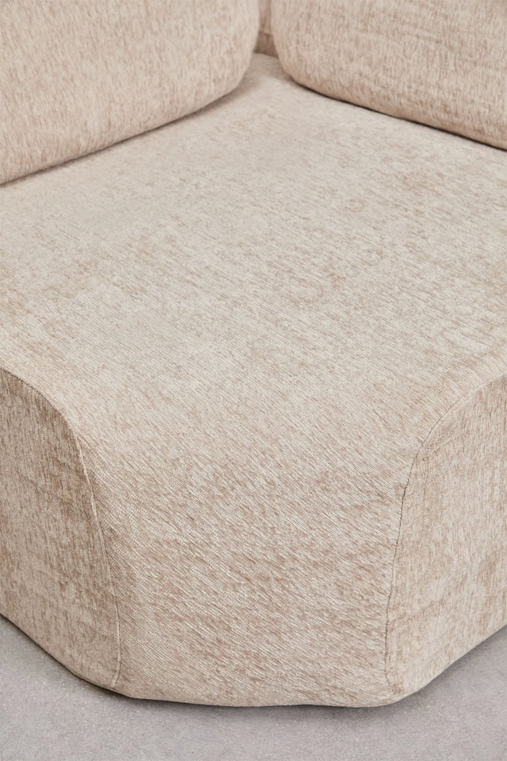 UV HOME Corner module for modular sofa in vacuum packed chenille Merida