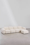 UV HOME Bastian 4-piece modular sofa and pouf