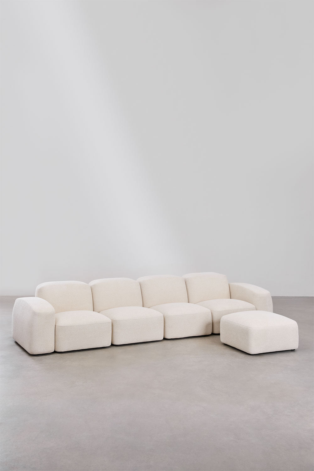 UV HOME Bastian 4-piece modular sofa and pouf