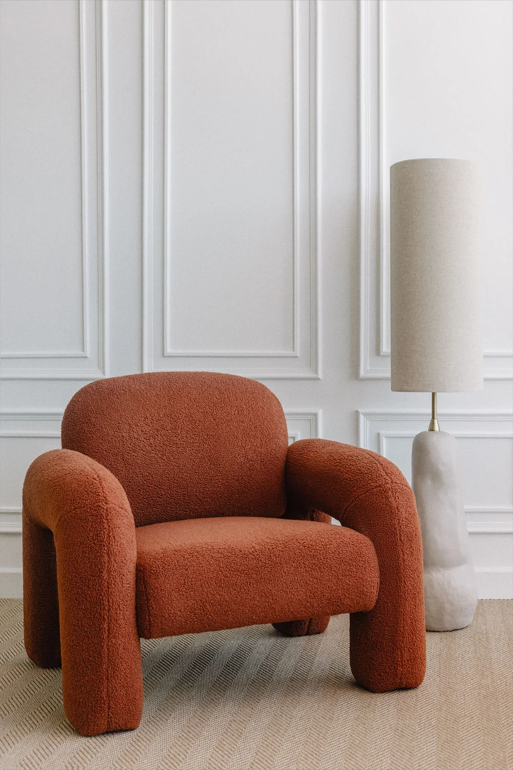 UV HOME Nicxon Shearling Armchair