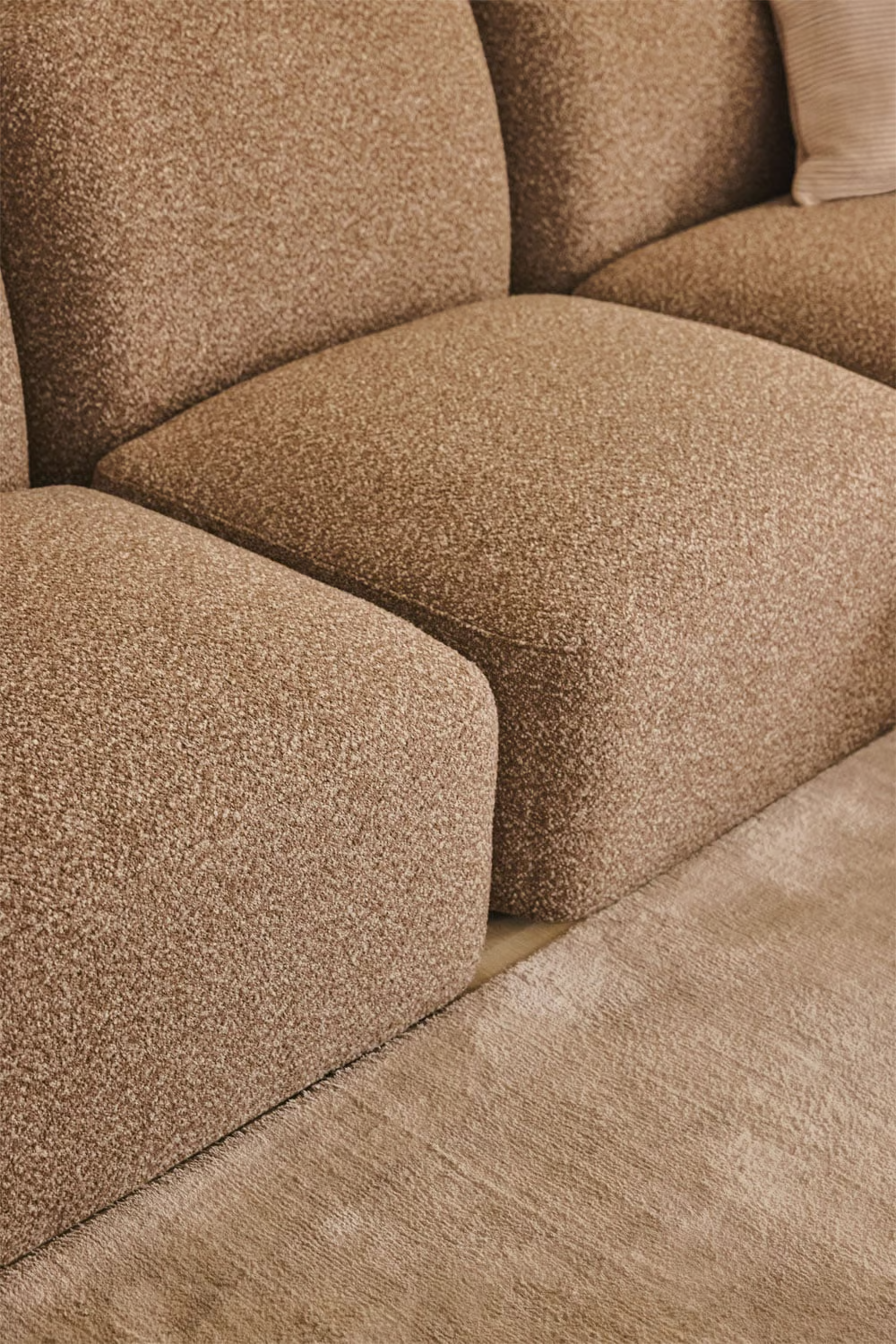 UV HOME Bastian 3-piece modular chaise longue sofa right