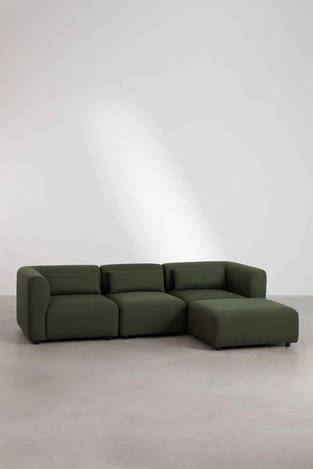 UV Home  3-piece modular sofa with ottoman