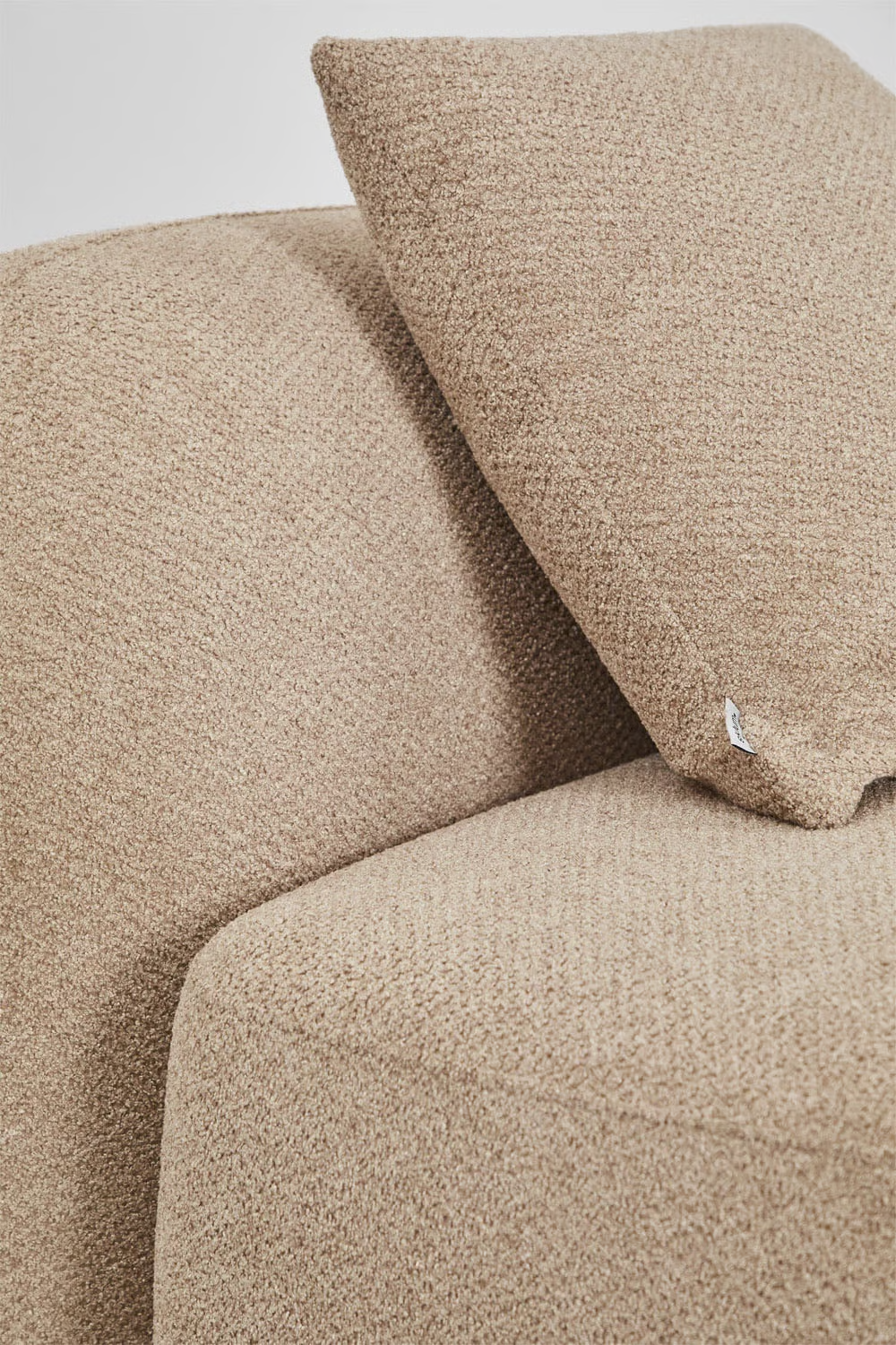 UV HOME Modular 4-piece chaise longue sofa left in Coco chenille