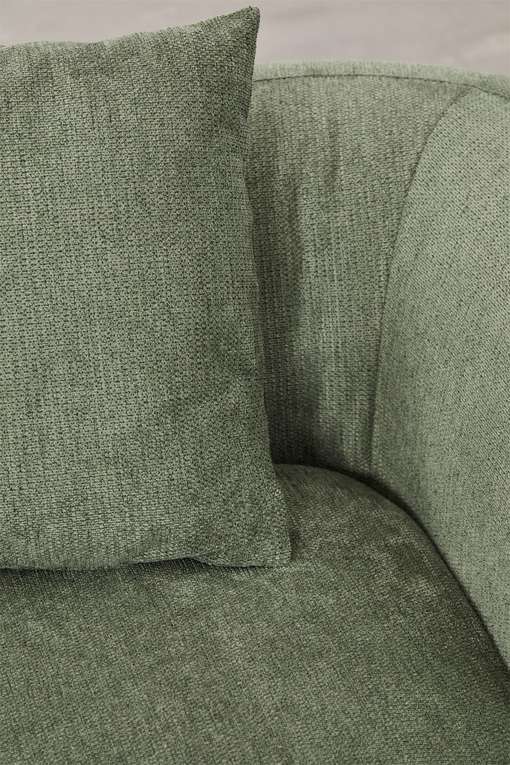 UV HOME Modular sofa with chaise longue right, 4-piece in chenille Coco