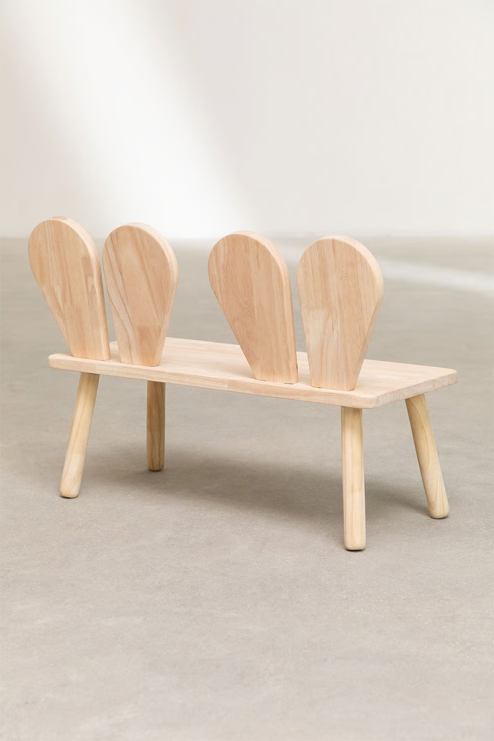 UV Home Buny Kids wooden bench in pine wood