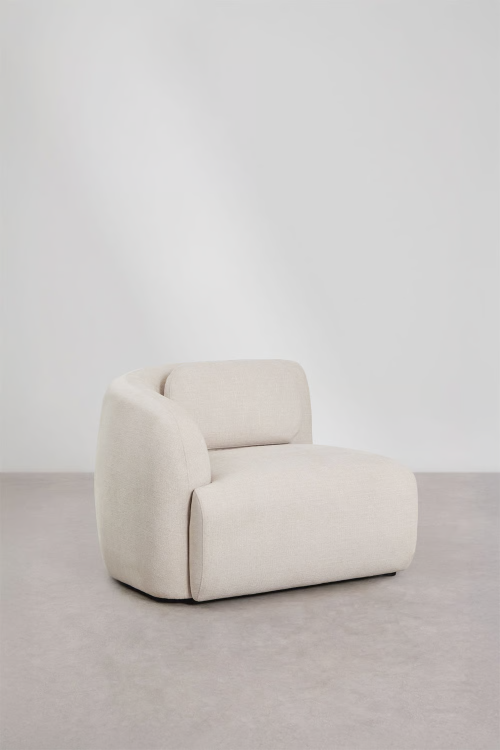 UV HOME Left corner module for modular sofa in chenille Coquette