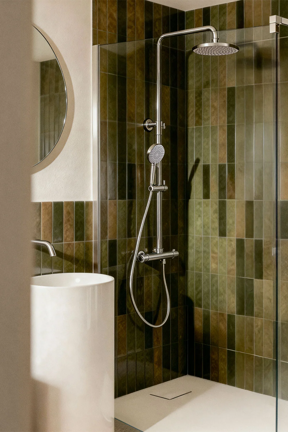 UV HOME Orveta Thermostatic Brass Shower Column