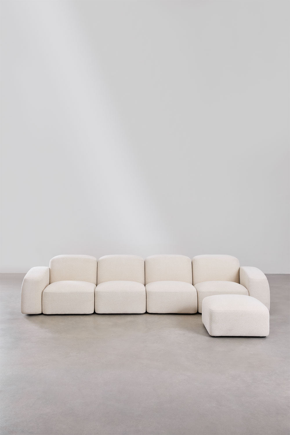 UV HOME Bastian 4-piece modular sofa and pouf