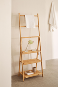 UV HOME Freestanding Towel Rack with Shelves – Laos Bamboo
