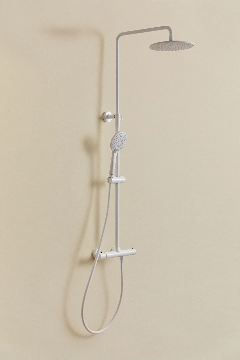 UV HOME Orveta thermostatic shower column in brass