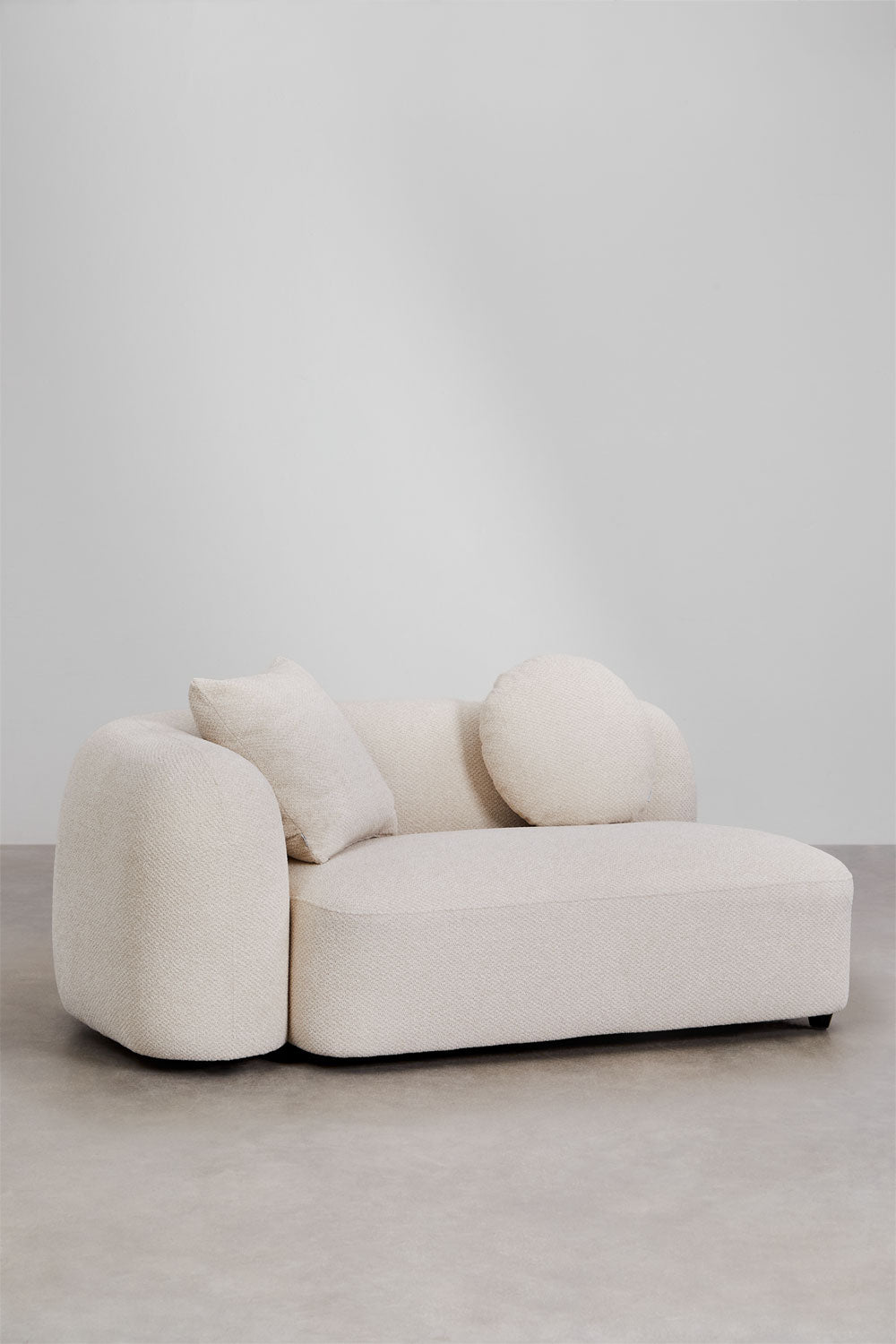 UV HOME 2-seater left corner module for modular sofa in Coco chenille