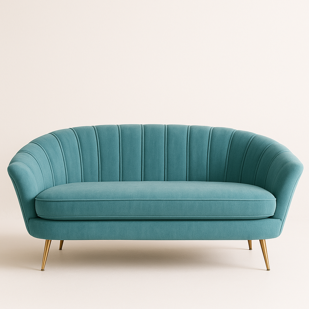 UV HOME Light Luxury Fabric Sofa – Modern 2-3 Seater for Bedroom or Small Apartment