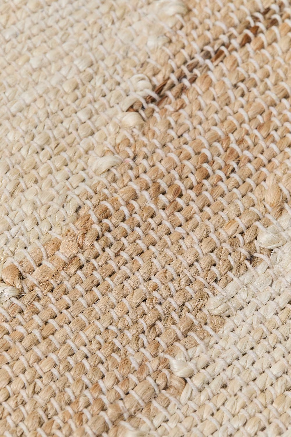 UV Home Rectangular rug made of jute and cotton Meira