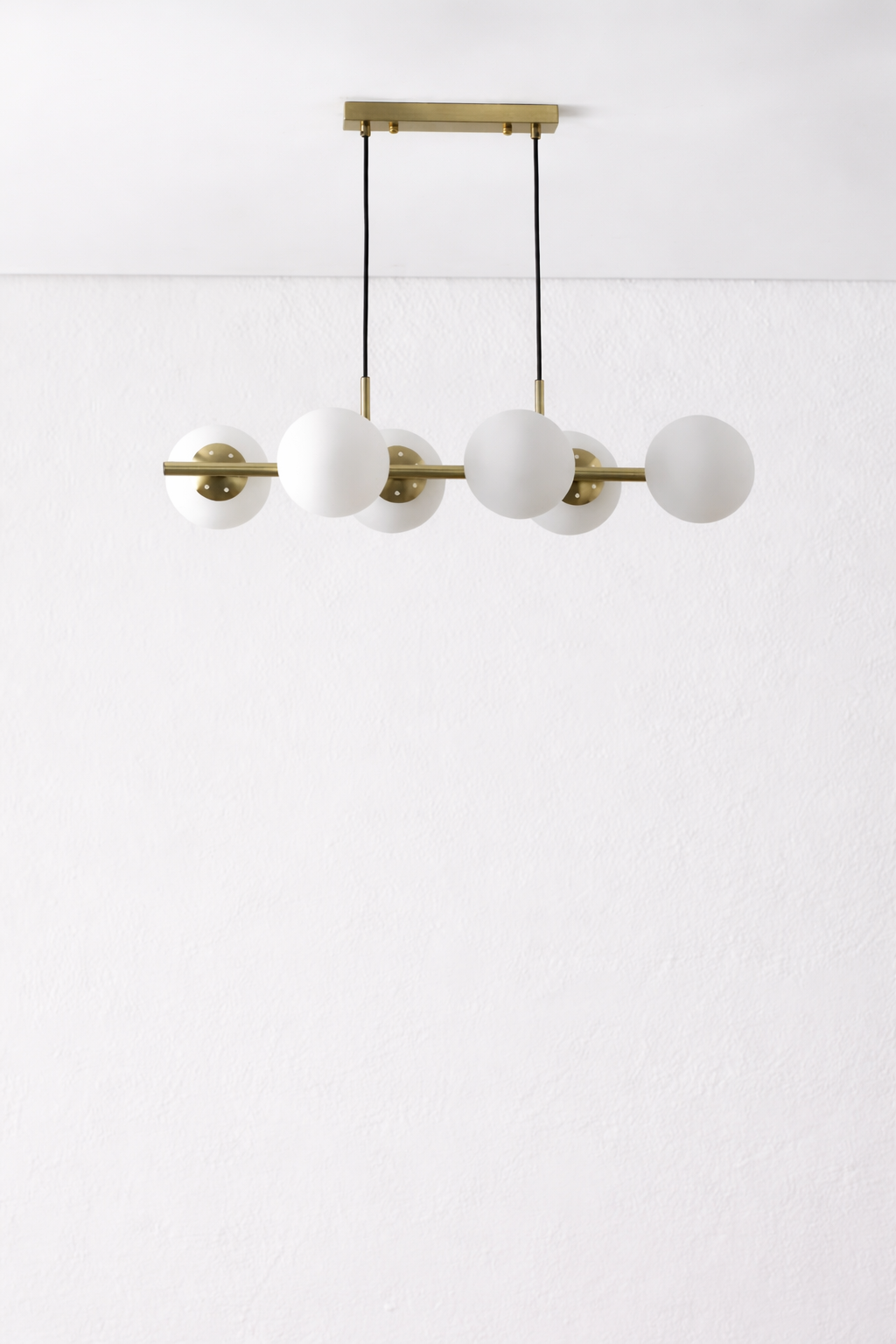 UV HOME Uvol Pendant Lamp – Iron Frame with Crystal Globe Accents